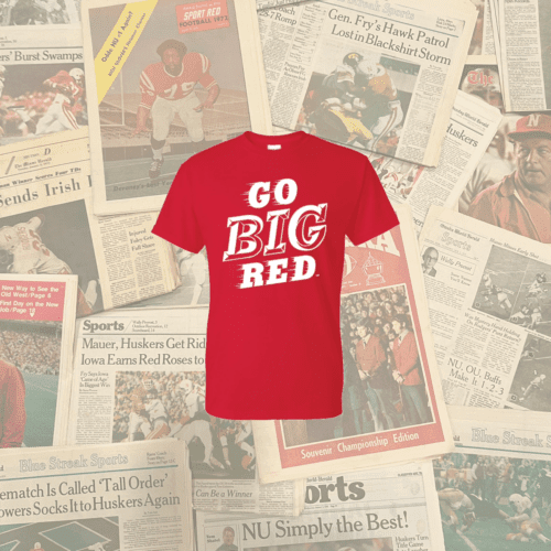 Go Big Red T-Shirt in red