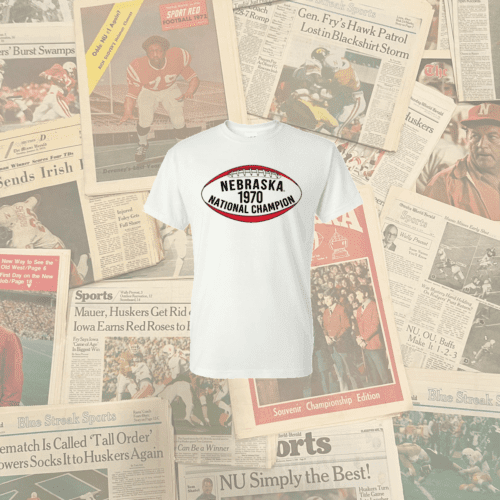 1970 Nebraska National Champs t-shirt