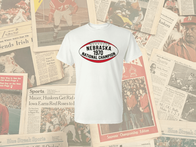 1970 Nebraska National Champs t-shirt