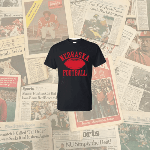 The Essential Nebraska Cornhusker Football t-shirt in black