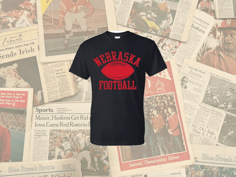 The Essential Nebraska Cornhusker Football t-shirt in black