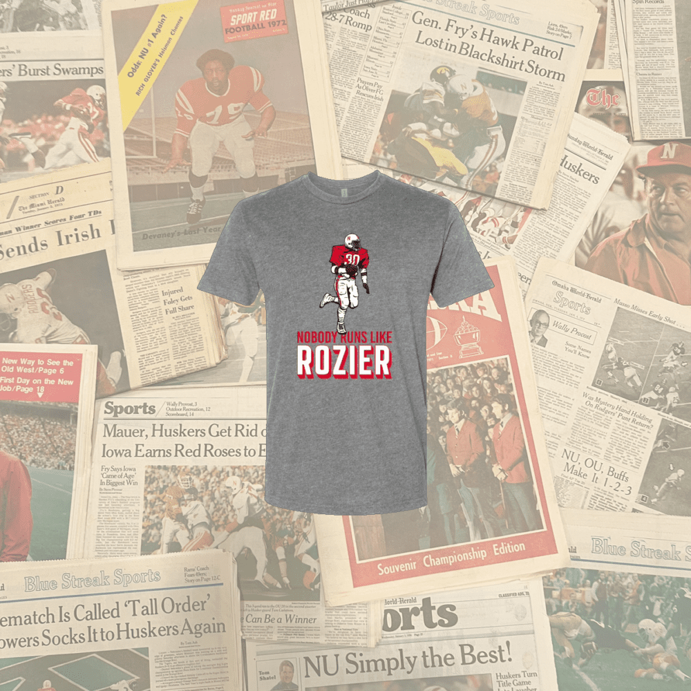 Nobody Runs Like Rozier t-shirt in grey