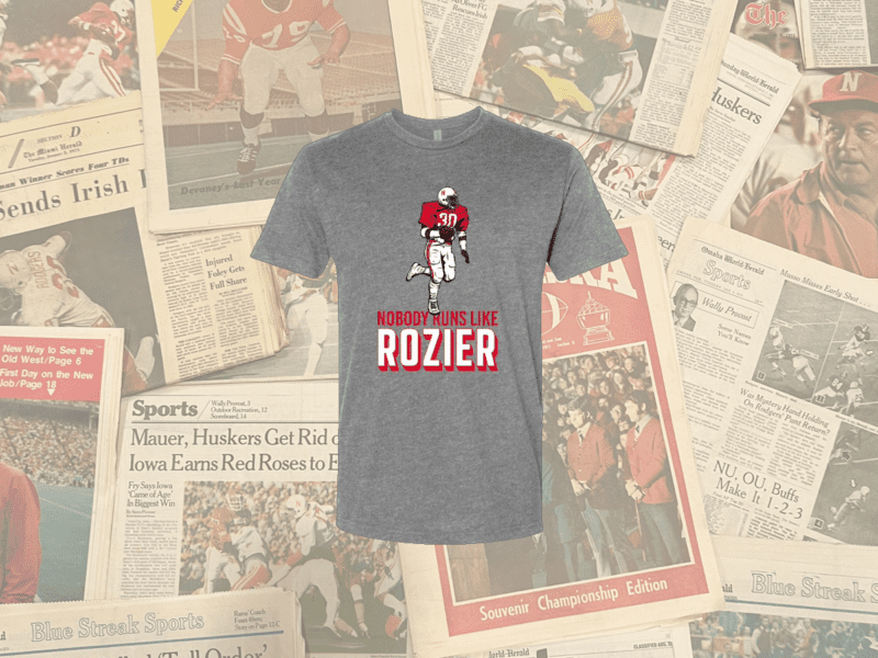 Nobody Runs Like Rozier t-shirt in grey