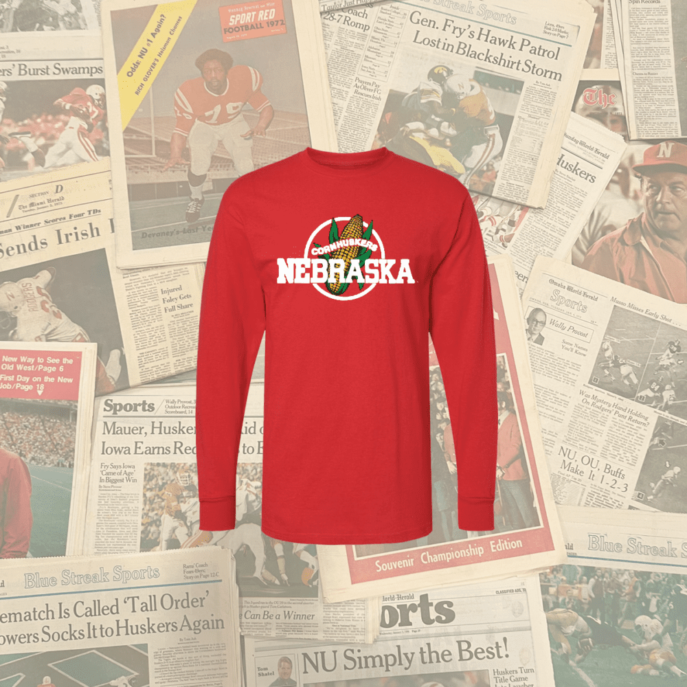 Long sleeve Nebraska Cornhuskers Classic Cob t-shirt