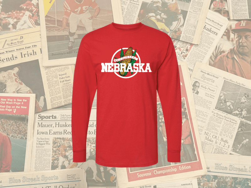 Long sleeve Nebraska Cornhuskers Classic Cob t-shirt