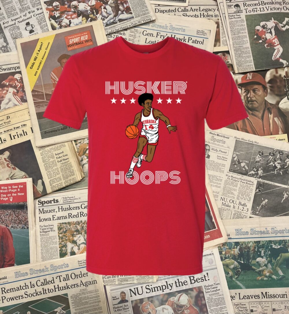 Husker Hoops T-Shirt Red