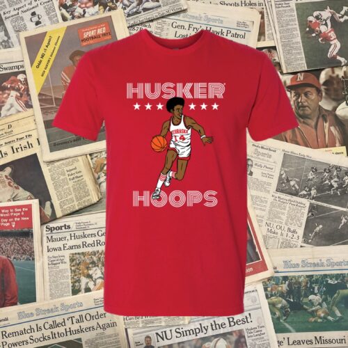 Husker Hoops T-Shirt Red