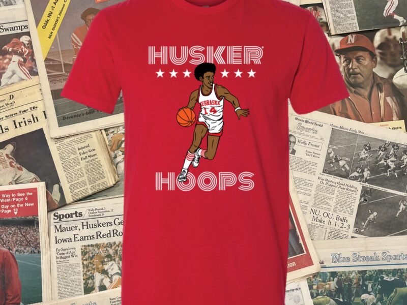 Husker Hoops T-Shirt Red